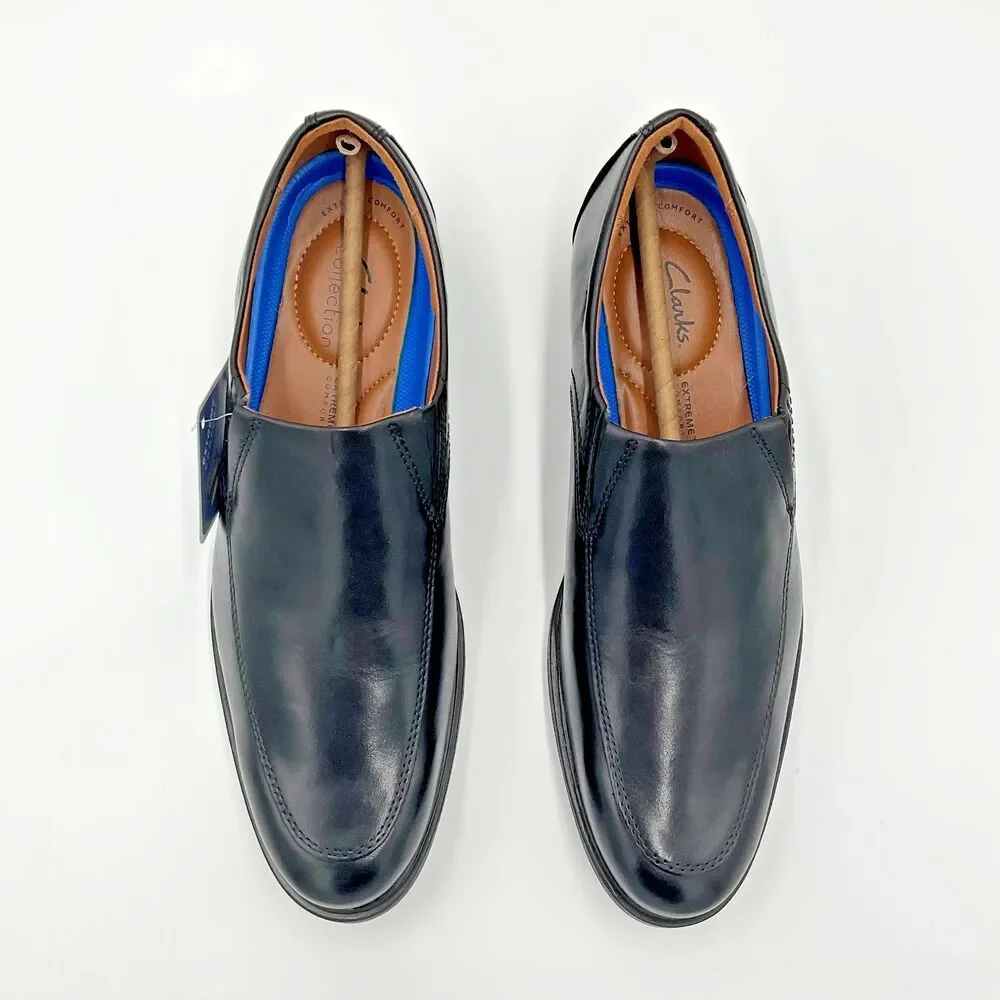 Clarks Whiddon‎ Step Mens Leather Loafers Slip On Comfort Dress Shoe Size 10.5M